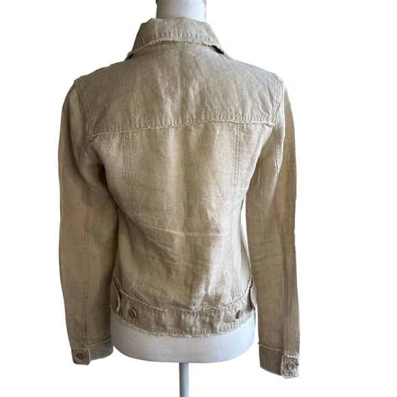 TOMMY BAHAMA Two Palms 100% Linen Raw Edge Jacket * SZ  XS - Picture 2 of 16